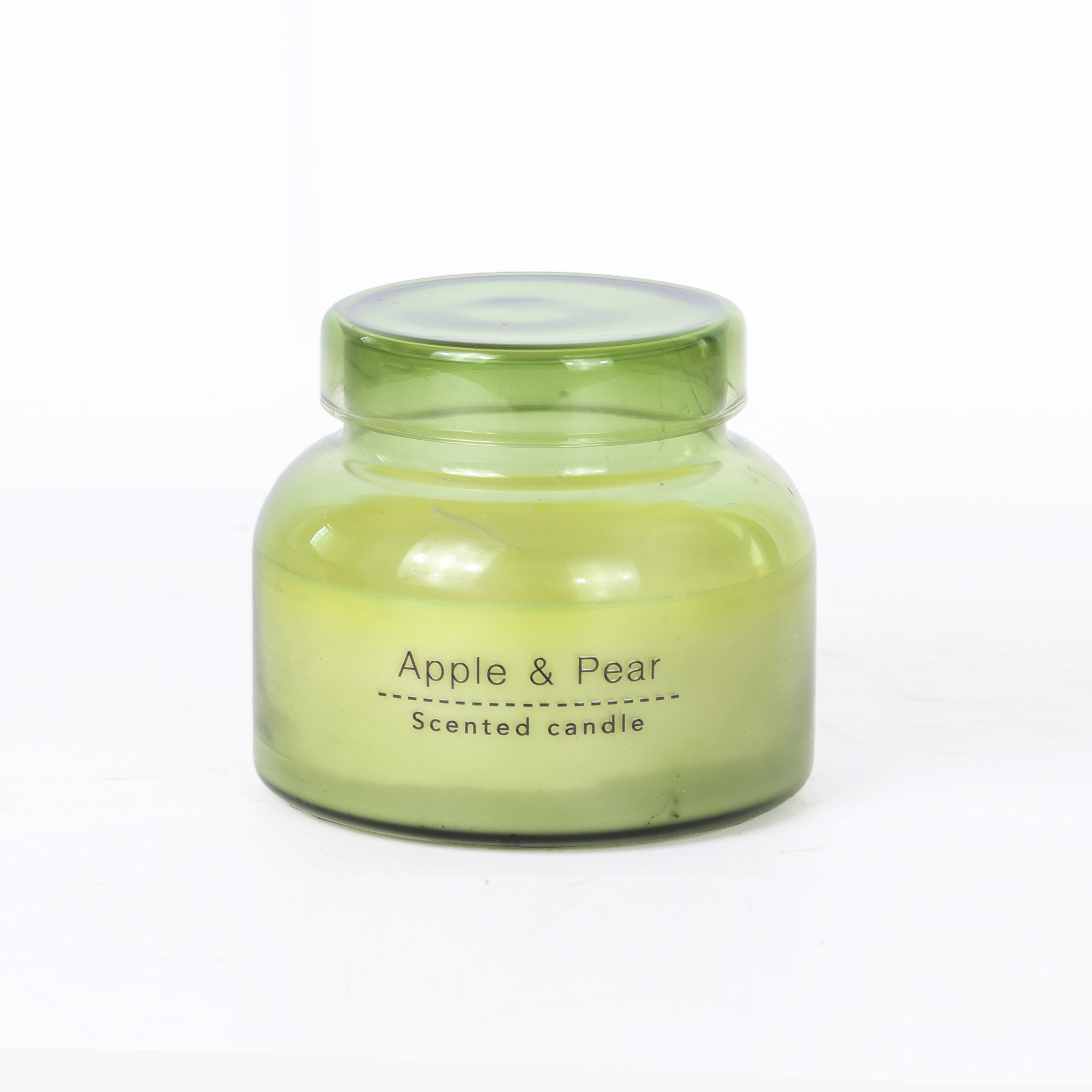 Green - Apple &amp; Pear - scented candle
